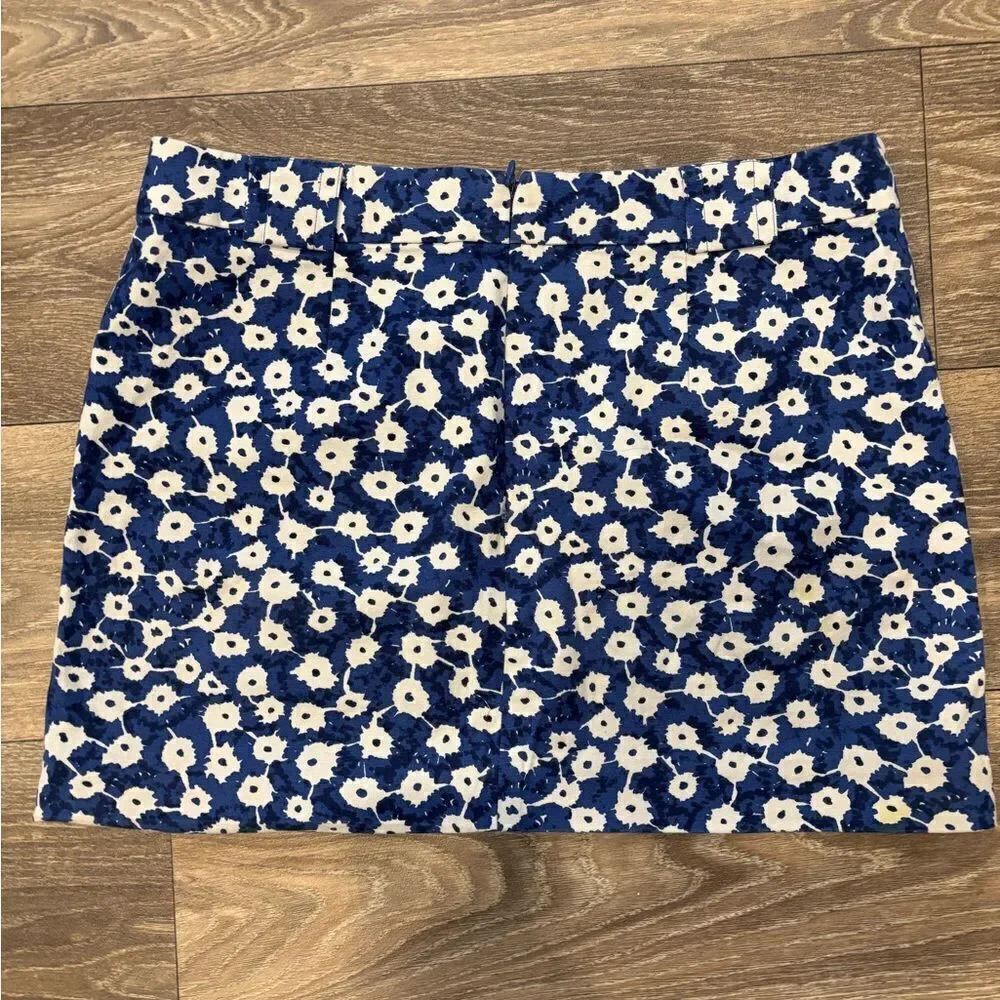 Kate Spade Saturday Women’s Blue White Floral Mini Skirt Size 2